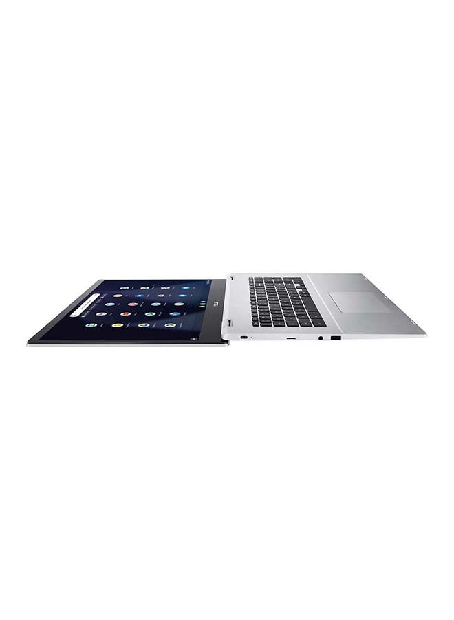Renewed - Chromebook With 17.3-Inch Display,Celeron N4500 Processor/Quad Core/4GB RAM/64GB EMMC/Intel UHD Graphics 630/Chrome OS English Transparent Silver