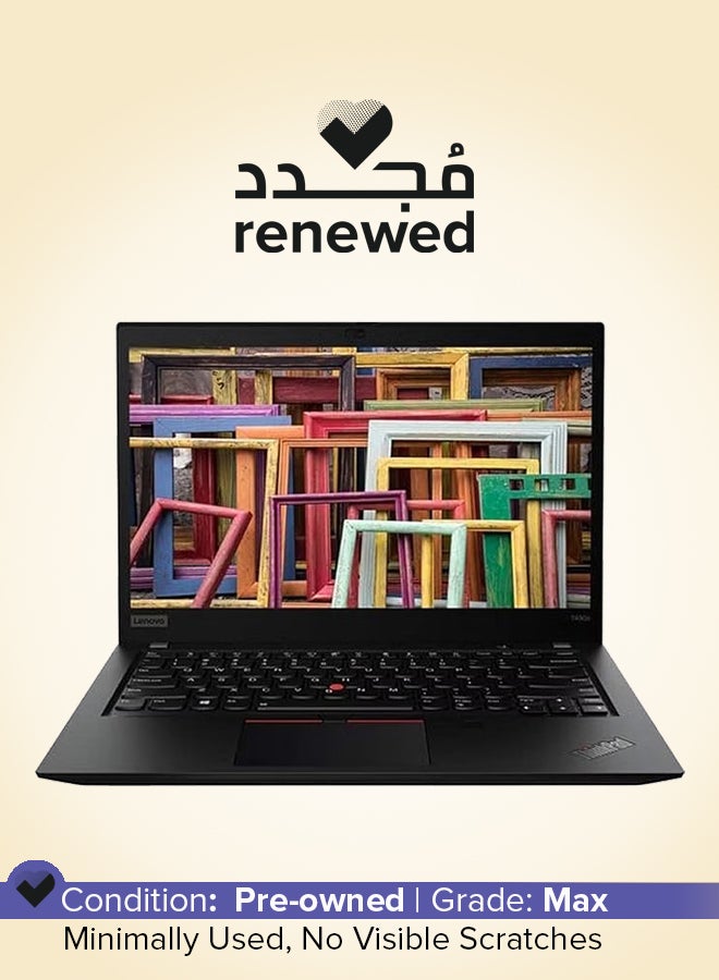 Lenovo - Renewed - ThinkPad T490s Laptop With 14-Inch Display,Intel(R)-Core(TM)-i7/Quad Core/8th Gen/8GB RAM/256GB SSD/Windows 10 Pro English Black - Image 1