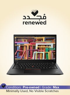 Lenovo Renewed - ThinkPad T490s Laptop With 14-Inch Display,Intel(R)-Core(TM)-i7/Quad Core/8th Gen/16GB RAM/512GB SSD/Windows 10 Pro English Black  - Image 1