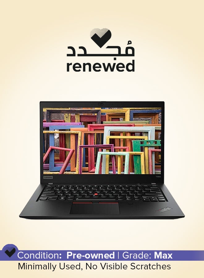 Lenovo - Renewed - ThinkPad T490s Laptop With 14-Inch Display,Intel(R)-Core(TM)-i7/Quad Core/8th Gen/16GB RAM/512GB SSD/Windows 10 Pro English Black - Image 1