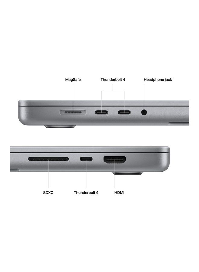 Apple - Customized Macbook Pro Z1C80001D 14-Inch Display, M3 chip with 8-core CPU and 10-core GPU/16GB RAM/512GB SSD/macOS English Grey - Image 1