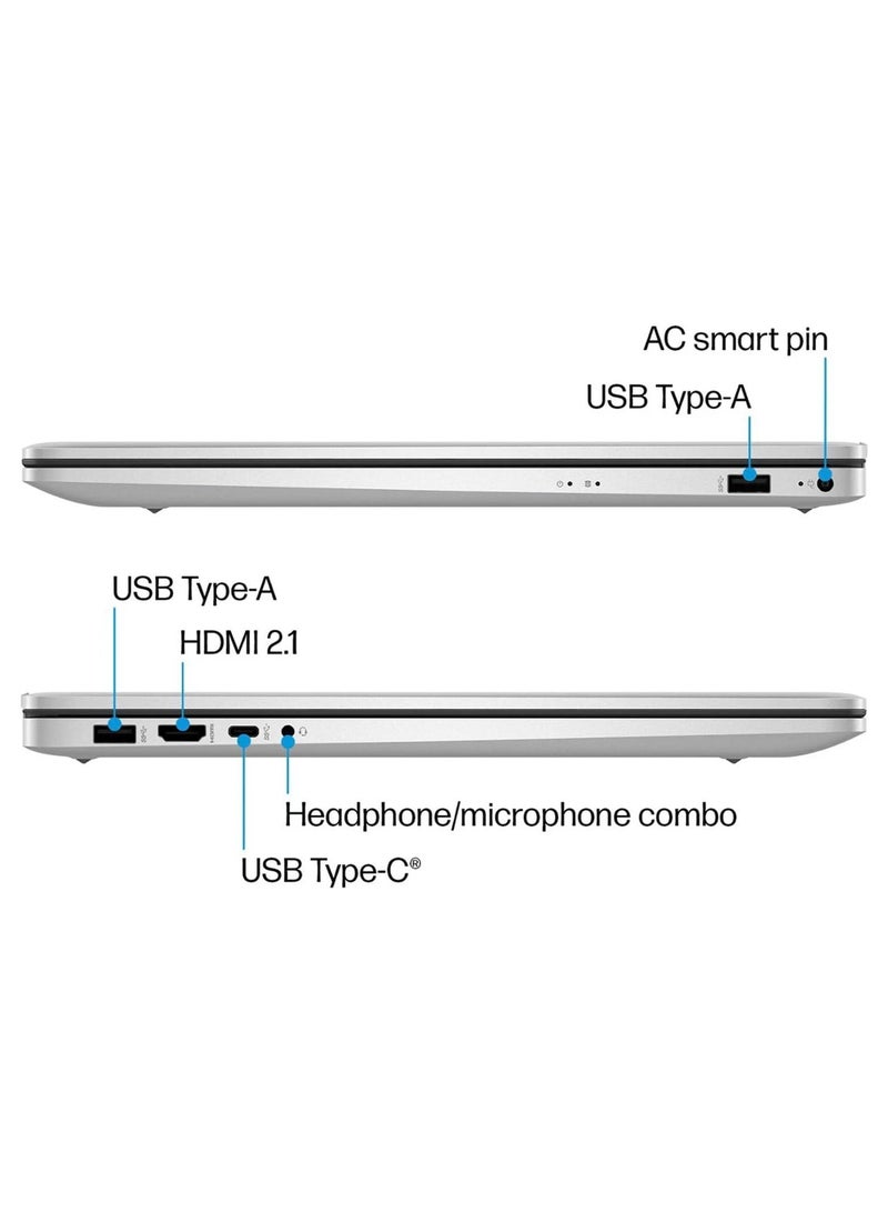 Newest Laptop With 17 Inch WUXGA Display, Intel Core i7 Processor/16GB DDR4 RAM/1TB Nvme SSD/Intel Iris Xe Graphics/Windows 11 + Free Mouse English/Arabic Silver