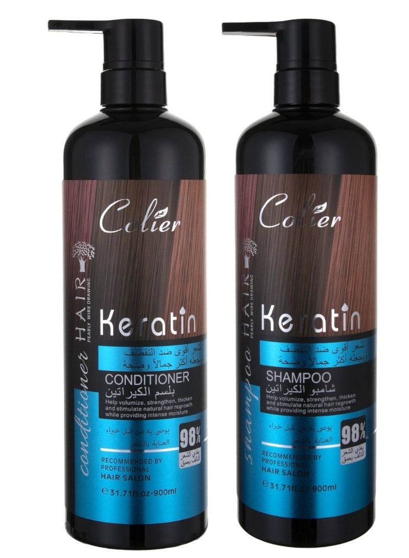 Keratin  Shampoo - Conditioner 900+900ml