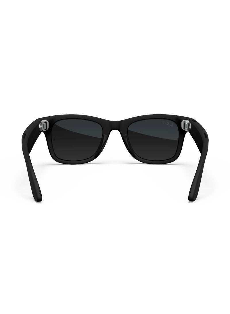 Meta RAY-BAN Wayfarer (Gen 1) Matte Black Frame Gradient Graphite Lens Standard High Bridge Polar Gradient Graphite - Image 4