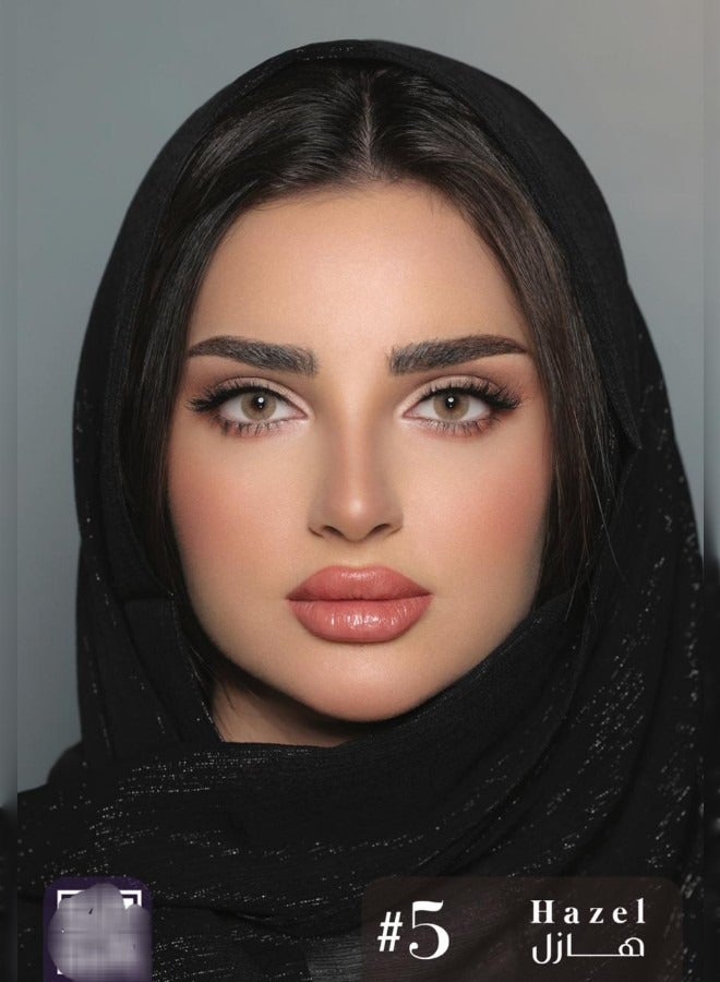 لومينوس عدسات هزل لون عسلي فاتح من ماركة لومينوس مريحه مكبره تسمح بنفاذ الأوكسجين  - Image 1