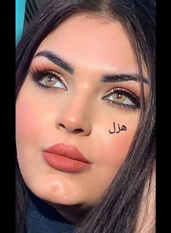 لومينوس عدسات هزل لون عسلي فاتح من ماركة لومينوس مريحه مكبره تسمح بنفاذ الأوكسجين  - Image 2