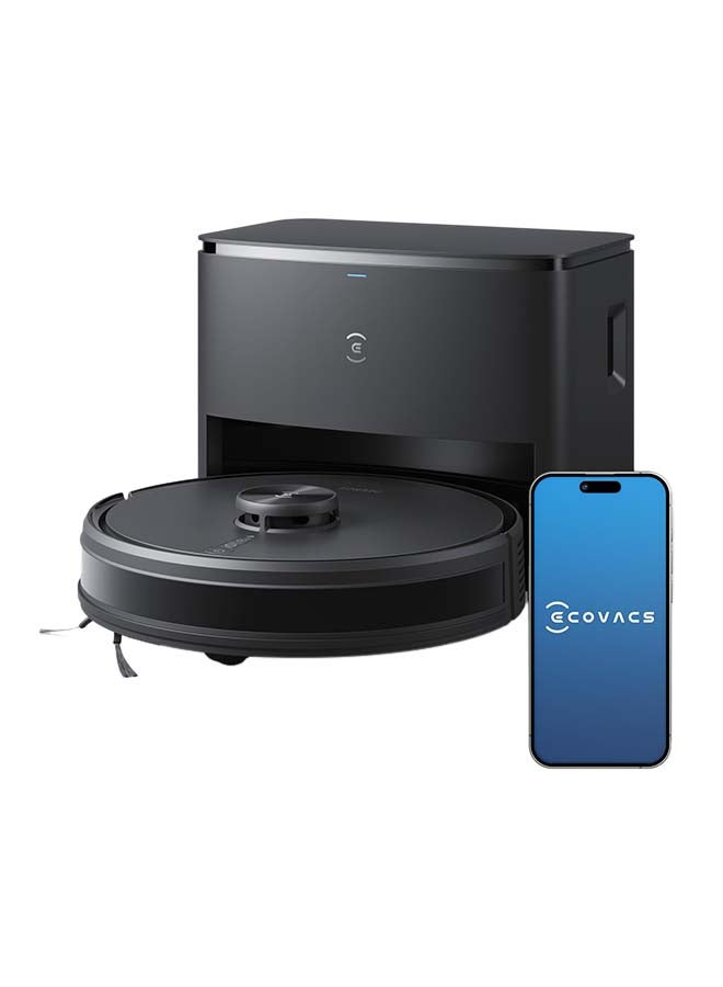 ecovacs Deebot Y1 Pro Plus Wet and Dry Robot Vacuum Cleaner and Mop with Auto Empty Station, Powerful 6500Pa Suction, LIDAR and Obstacle Avoidance with Run Time of 5 hours in one single charge 35 W Deebot Y1 Pro Plus Black - Image 1