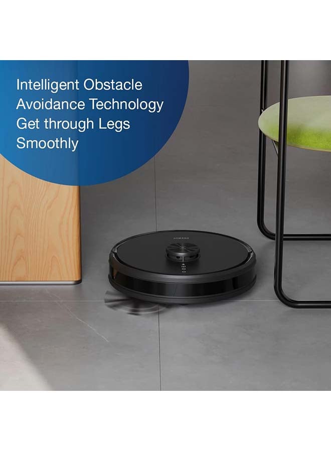 ecovacs - Deebot Y1 Pro Wet and Dry Robot Vacuum Cleaner and Mop, Powerful 6500Pa Suction, LIDAR and Obstacle Avoidance with Run Time of 5 hours in one single charge 35 W 6943757619405 Black - Image 1