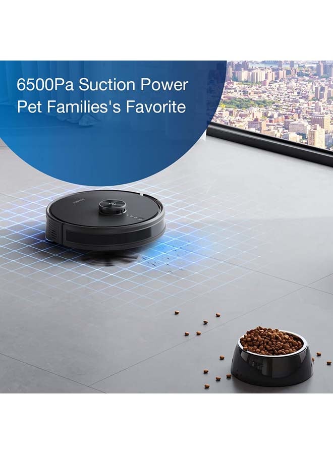 ecovacs - Deebot Y1 Pro Wet and Dry Robot Vacuum Cleaner and Mop, Powerful 6500Pa Suction, LIDAR and Obstacle Avoidance with Run Time of 5 hours in one single charge 35 W 6943757619405 Black - Image 1