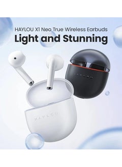 Haylou X1 Neo True Wireless Earbuds - Bluetooth 5.0, Noise-Cancelling, IPX5 Water-Resistant, 15H Battery Life - Black  - Image 5