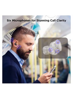 1MORE EH902 EVO True Wireless Earbuds AI Enhanced Calls With Audiophile Headphones Active Noise Cancelling Adaptive ANC Dual Driver Bluetooth 5.2 - Black  - Image 5