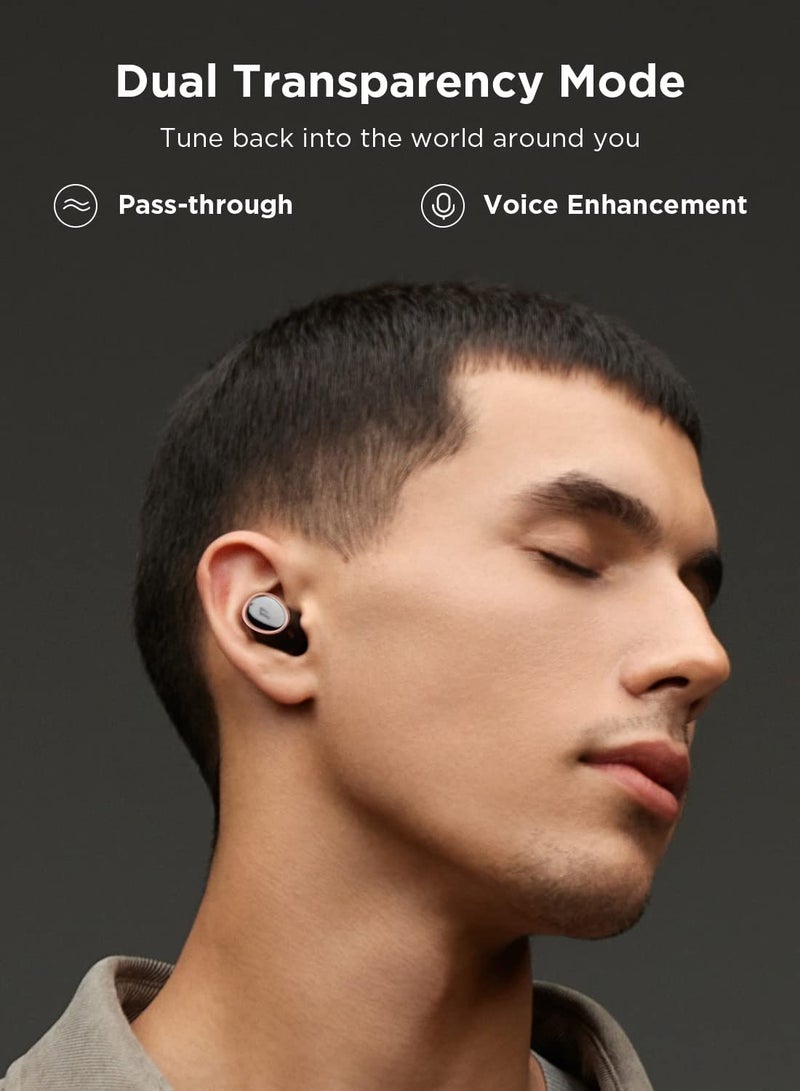 1MORE - EH902 EVO True Wireless Earbuds AI Enhanced Calls With Audiophile Headphones Active Noise Cancelling Adaptive ANC Dual Driver Bluetooth 5.2 - Black - Image 1