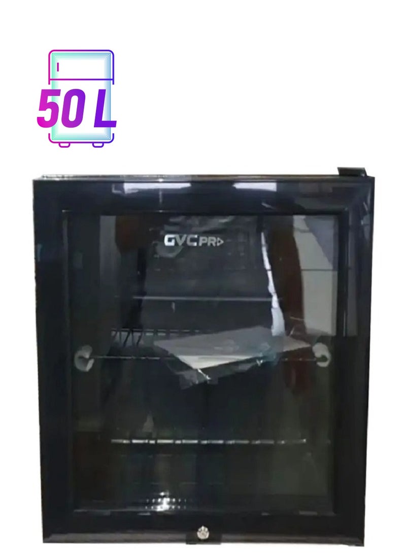 gvc pro Mini Refrigerator with Glass Door, 90 W 1123239333 Black  - Image 1