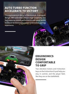 havit Bluetooth Game Controller with Detachable Phone Clip, 360° Manipulator and Custom Button Settings, Compatible with a Variety of Mobile Devices  - Image 4