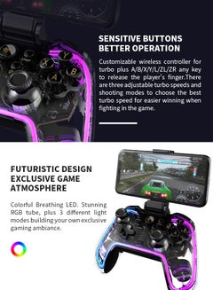 havit Bluetooth Game Controller with Detachable Phone Clip, 360° Manipulator and Custom Button Settings, Compatible with a Variety of Mobile Devices  - Image 3