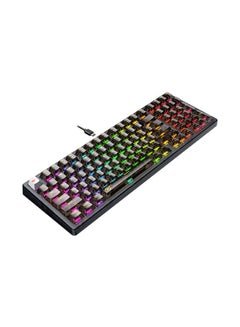 Wired Gaming Keyboard with RGB Backlit LED, Multimedia Keys, Number Pad, 90 Keys, USB, for Desktop Computers with Windows