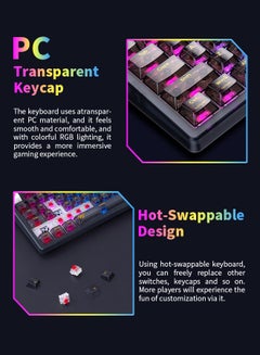 havit Wired Gaming Keyboard with RGB Backlit LED, Multimedia Keys, Number Pad, 90 Keys, USB, for Desktop Computers with Windows  - Image 4