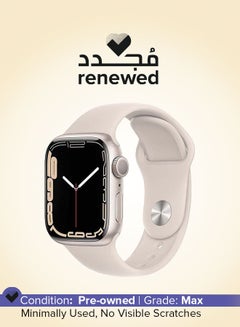 Renewed - Watch Series 7 GPS 45mm Aluminium Case With Sport Band Starlight