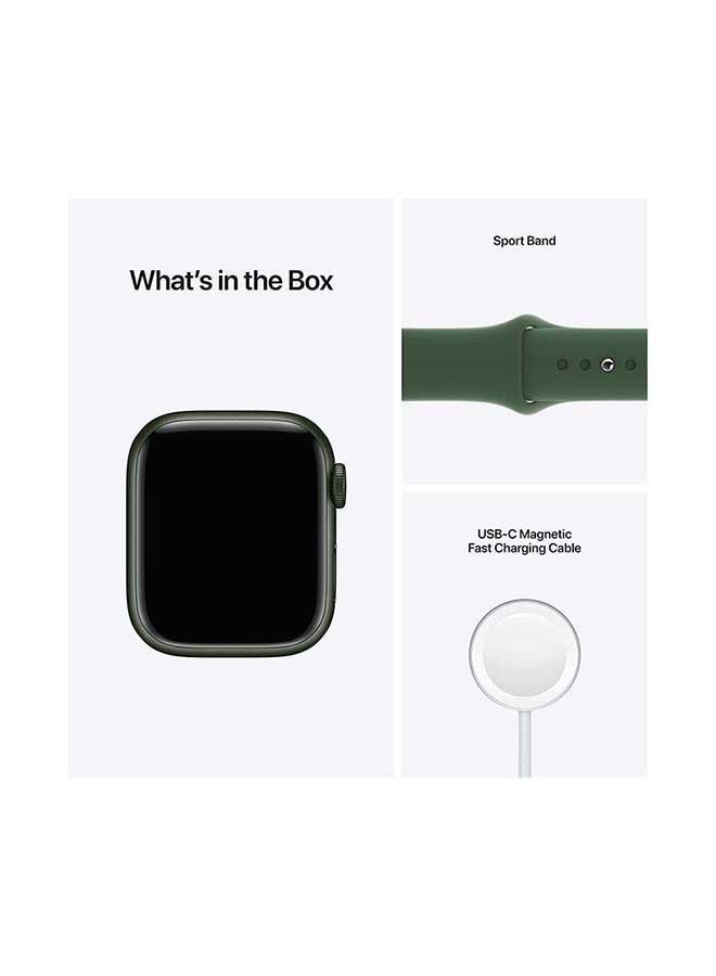 Apple - Renewed - Watch Series 7 GPS 45mm Green Aluminium Case With Sport Band Clover - Image 1