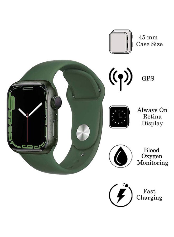 Apple - Renewed - Watch Series 7 GPS 45mm Green Aluminium Case With Sport Band Clover - Image 1