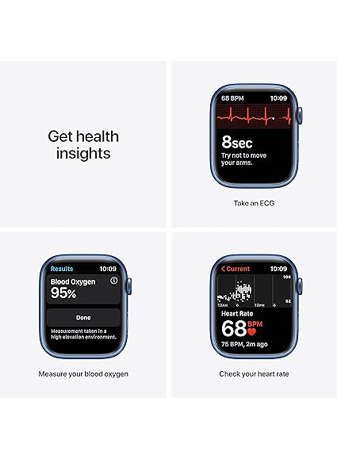 Apple - Renewed - Watch Series 7 GPS 45mm Aluminium Case With Sport Band Abyss Blue - Image 1