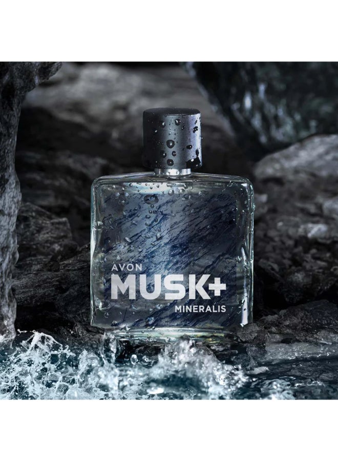 AVON Musk Mineralis Eau De Toilette Clear 75ml - Image 2