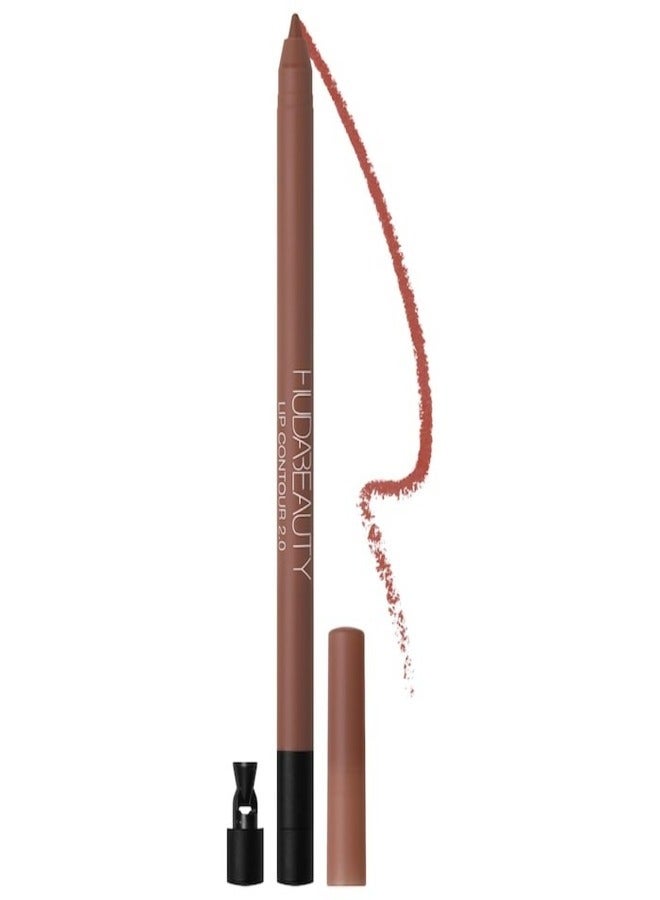 HUDA BEAUTY - Lip Contour 2.0 Automatic Matte Lip Pencil  0.5 Grams Terracotta - Image 1