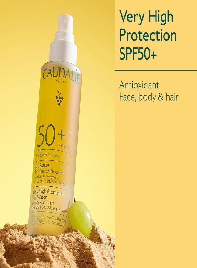 CAUDALIE Vinosun Protect Very High Protection Sun Water SPF50+ Transparent 150ml  - Image 5