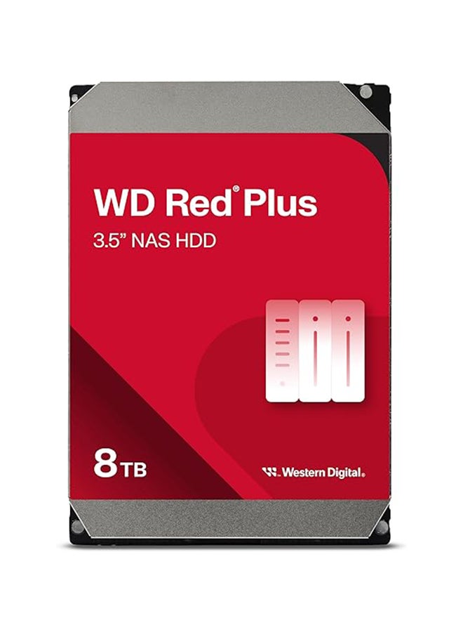 دبليو دي 8TB Red Plus 256MB SATA 6Gb/s -WD80EFPX  - Image 1