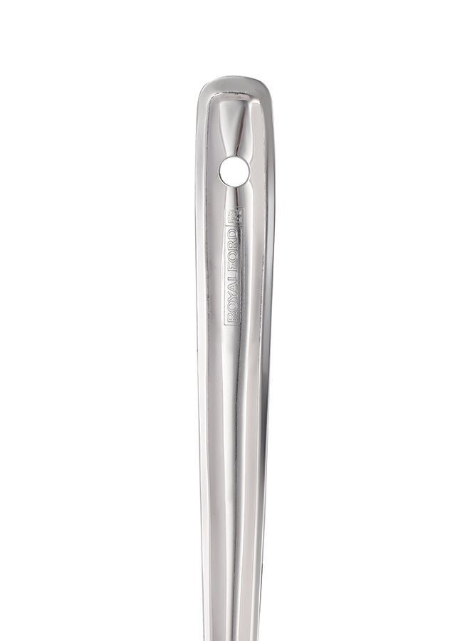 Royalford - Royalford 34.5 CM Stainless Steel Basting Turner- RF11491 Large Stainless Steel Head With A Long Handle Perfect For Flipping, Lifting And Transferring Food SILVER - Image 1