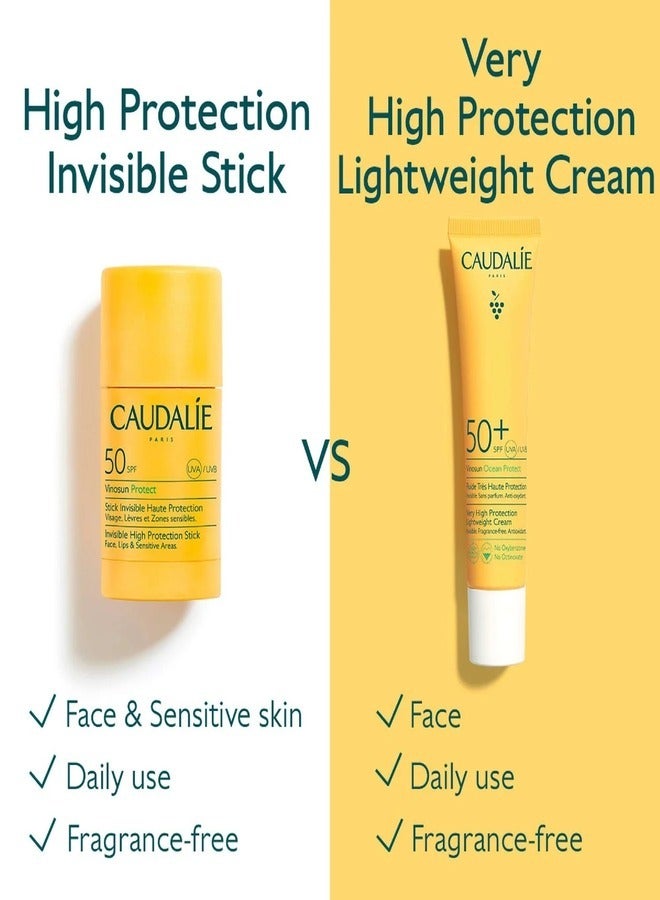 CAUDALIE Vinosun Protect Very High Protection Lightweight Cream SPF50+ Yellow 40ml  - Image 5