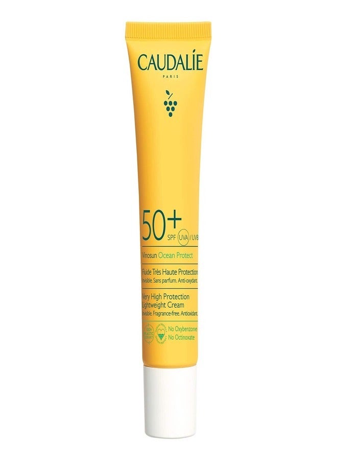 CAUDALIE Vinosun Protect Very High Protection Lightweight Cream SPF50+ Yellow 40ml  - Image 1