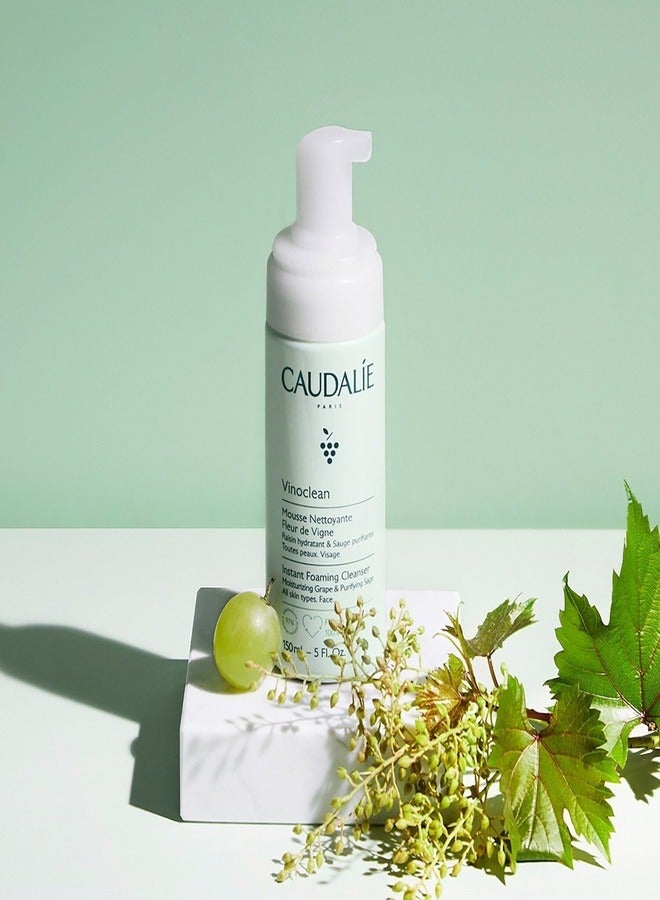 CAUDALIE Vinoclean Gentle Foam Cleanser Transparent 150ml  - Image 5