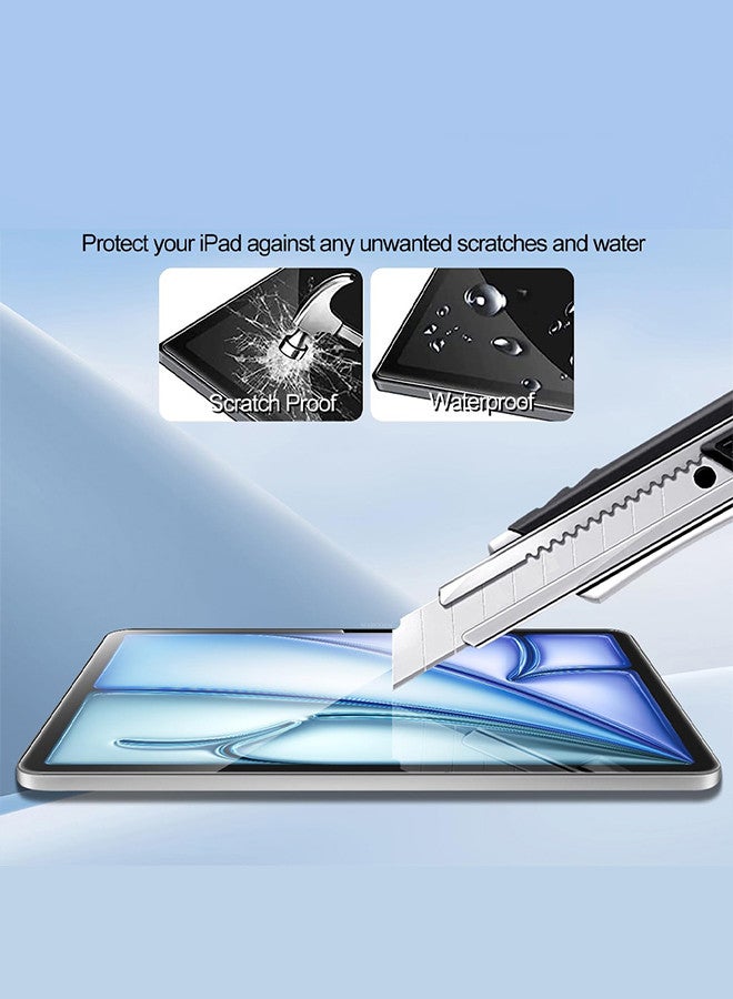 MARGOUN for iPad Air 2024 Premium Screen Protector Tempered Glass 11 inch Clear - Image 3