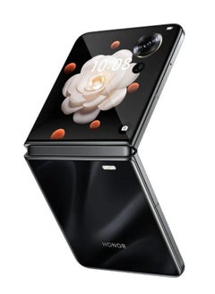 Magic V Flip Smartphone - Black LRA-AN00, MagicOS 8.0,  12GB RAM, 256GB Storage, Dual SIM, 6.8" Foldable OLED Display, 66W Super Fast Charging, 4800mAh Battery, (Chinese Version)
