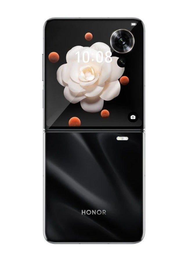Honor - Magic V Flip Smartphone - Black LRA-AN00, MagicOS 8.0,  12GB RAM, 256GB Storage, Dual SIM, 6.8" Foldable OLED Display, 66W Super Fast Charging, 4800mAh Battery, (Chinese Version) - Image 1