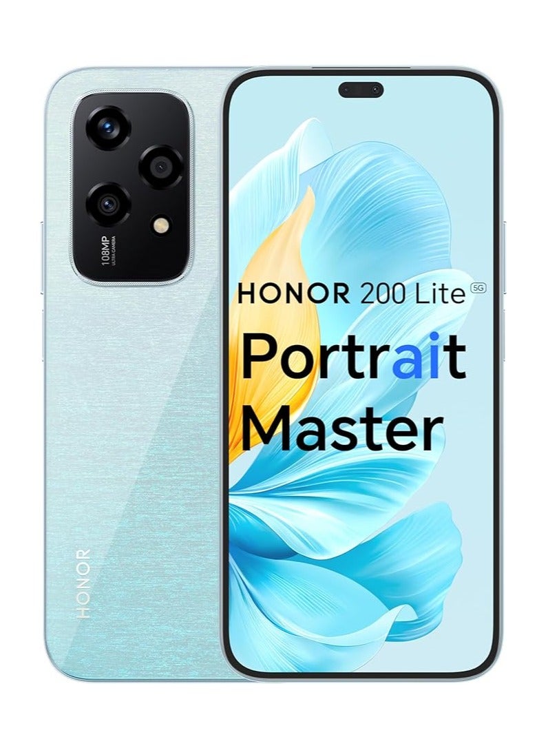 Honor - 200 Lite 5G Dual SIM Starry Blue 16GB (8+8GB Extended) RAM + 256GB - Middle East Version - Image 1