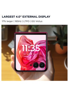 Motorola Razr 50 Ultra 5G Dual SIM Hot Pink 12GB RAM 512GB - Middle East Version  - Image 3