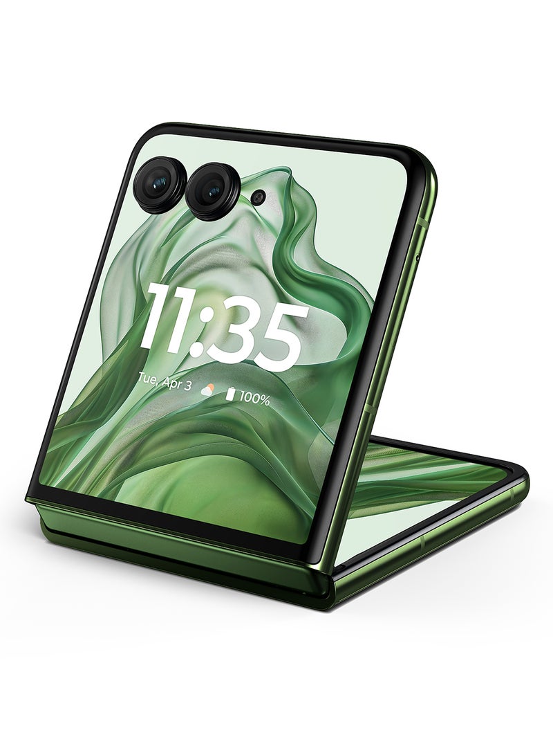 Motorola Razr 50 Ultra 5G Dual SIM Spring Green 12GB+12GB RAM, 512 GB - Middle East Version - Image 3