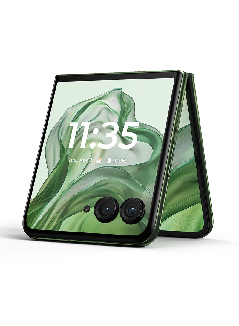 Motorola Razr 50 Ultra 5G Dual SIM Spring Green 12GB+12GB RAM, 512 GB - Middle East Version - Image 2
