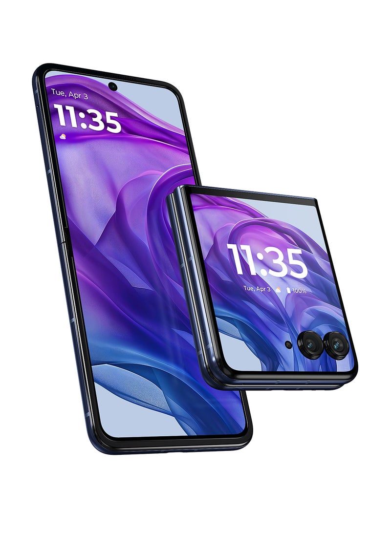 Motorola Razr 50 Ultra 5G Dual SIM, Midnight Blue 12GB+12GB RAM, 512 GB - Middle East Version - Image 1