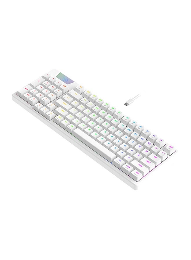 هافيت - لوحة مفاتيح ألعاب RGB، عمر افتراضي يصل إلى 50 مليون ضغطة مفتاح، تصميم هيكل الحشية، تصميم قابل للفصل بين الكابل ولوحة المفاتيح، سلكي - Image 1