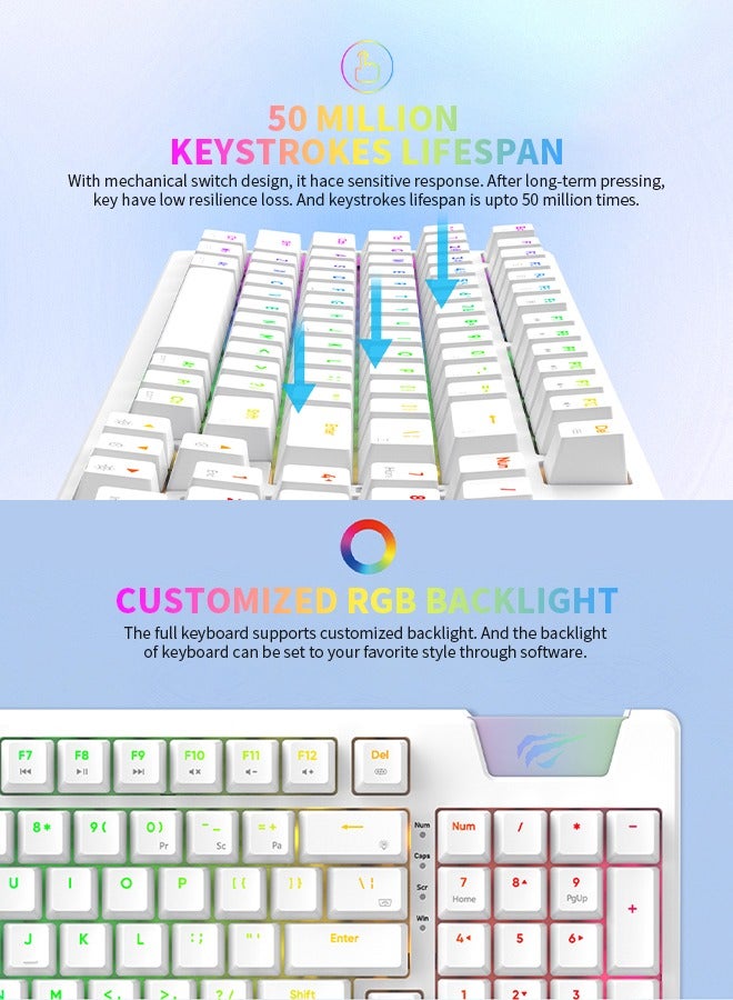 havit Wired Gaming Keyboard with RGB Backlit for PC and Laptop Gaming - Image 3