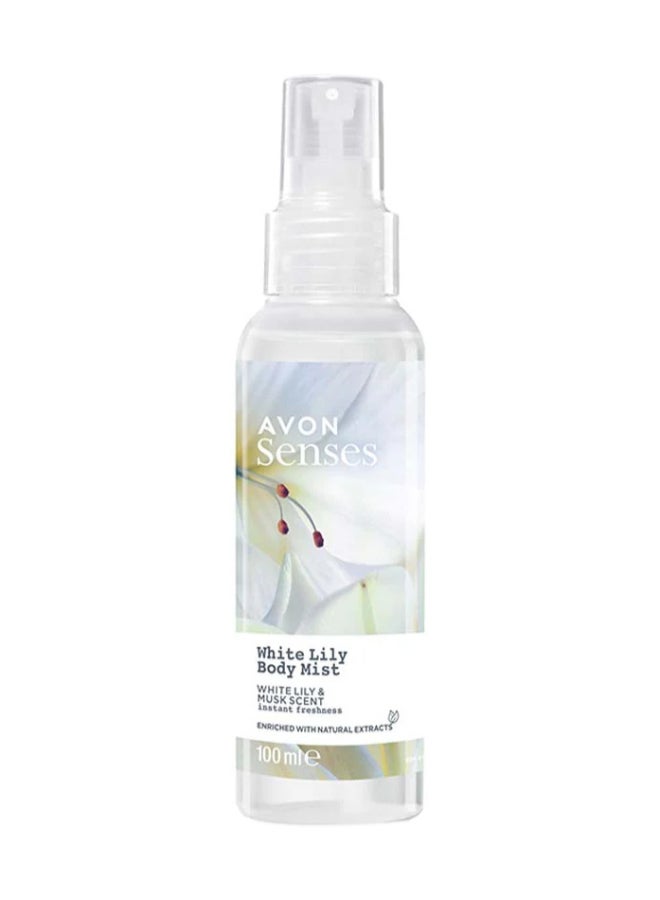 AVON Senses White Lily Body Mist: White Lily & Musk Clear  - Image 1