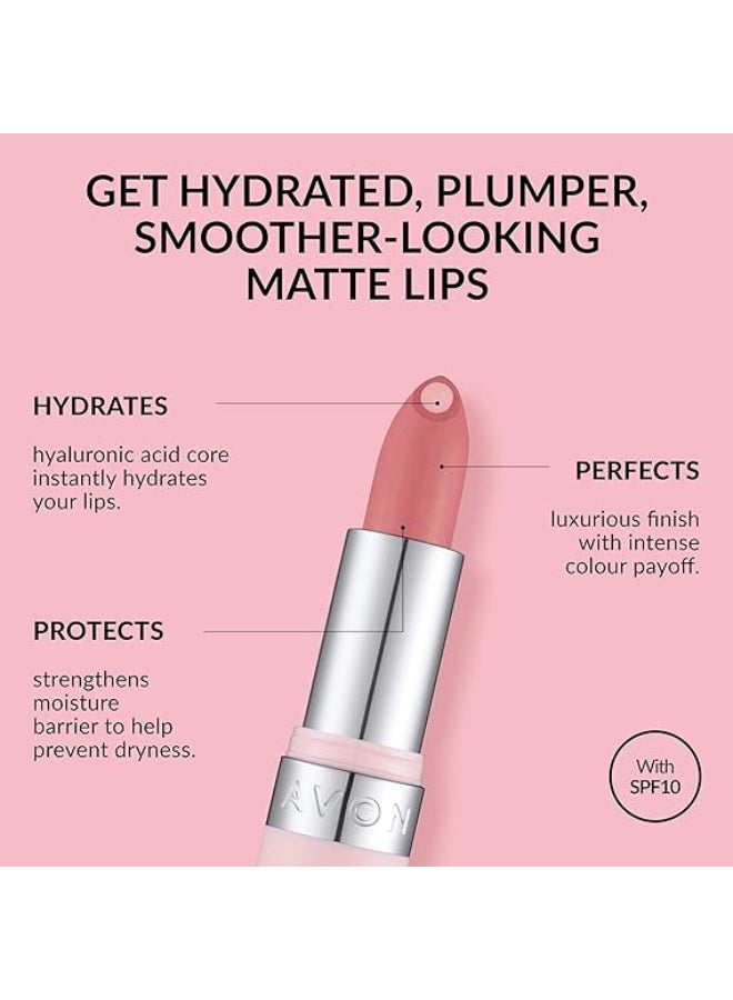 آفون - Hydramatic Matte Lipstick With A Hydrating Hyaluronic Core Hydra Rosy - Image 1