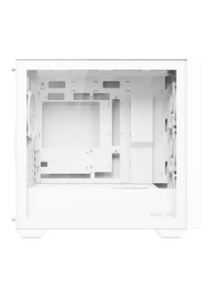 ASUS A21 PLUS MicroATX Case, 4x Pre-Installed ARGB Fans, Clean Cable Management, Supports 360 Mm Radiators & 380 Mm Graphics Cards, For Hidden-Connector Motherboards | 90DC00H3-B19000 White  - Image 5