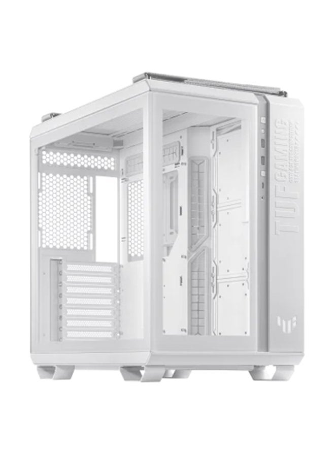 ASUS - TUF Gaming GT502 PLUS PC Case, Dual Chamber Chassis, Supports 360mm Radiator, Up To 13 Fans, Discrete ARGB HUB, Fully Modular Design | 90DC0090-B19010 White - Image 1