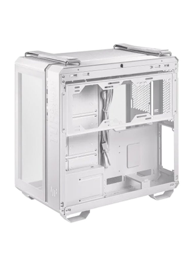 ASUS - TUF Gaming GT502 PLUS PC Case, Dual Chamber Chassis, Supports 360mm Radiator, Up To 13 Fans, Discrete ARGB HUB, Fully Modular Design | 90DC0090-B19010 White - Image 1