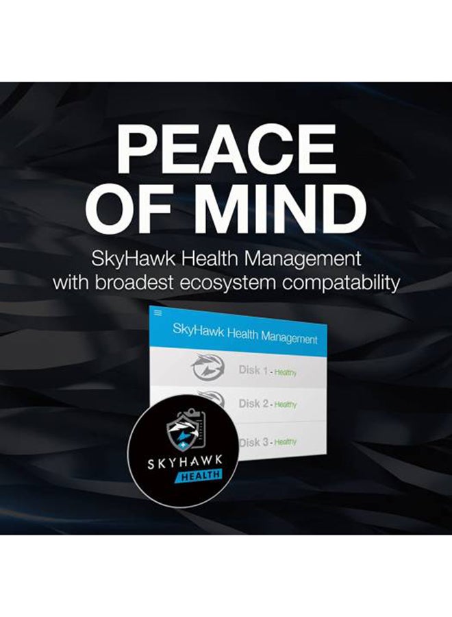 سيجيت محرك أقراص ثابت داخلي SkyHawk Surveillance SATA III مقاس 3.5 بوصة بسعة 8 تيرابايت، وذاكرة تخزين مؤقتة 256 ميجابايت، وسرعة 5400 دورة في الدقيقة، ومعدلات نقل مستدامة تصل إلى 180 ميجابايت/ثانية، ومتوسط وقت الأعطال مليون ساعة، ويدعم ما يصل إلى 64 كاميرا عالية الدقة | ST8000VX010  - Image 5