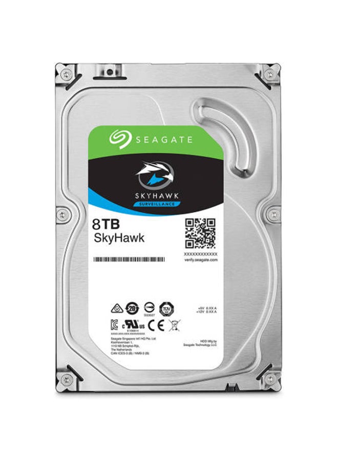سيجيت محرك أقراص ثابت داخلي SkyHawk Surveillance SATA III مقاس 3.5 بوصة بسعة 8 تيرابايت، وذاكرة تخزين مؤقتة 256 ميجابايت، وسرعة 5400 دورة في الدقيقة، ومعدلات نقل مستدامة تصل إلى 180 ميجابايت/ثانية، ومتوسط وقت الأعطال مليون ساعة، ويدعم ما يصل إلى 64 كاميرا عالية الدقة | ST8000VX010  - Image 2